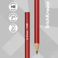 Карандаш чернографитных ErichKrause &laquo;Deep Classic triangular&raquo;, НВ, грифель d=2.2 мм, дерево, трёхгранный, в тубусе, МИКС