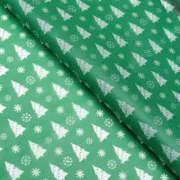 Бумага упаковочная новогодняя тишью &laquo;Лес&raquo;,50&times;66 см