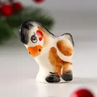 Сувенир Жеребенок Пупс Саша, 5х5 см, гжель, цвет