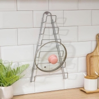 Подставка для крышек подвесная, 23&times;7&times;42 см, хром