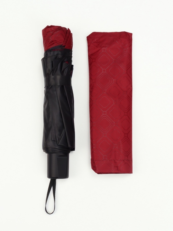 Зонт механический &laquo;Ромбы&raquo;, эпонж, 4 сложения, 10 спиц, R = 53/60 см, D = 120 см, цвет МИКС