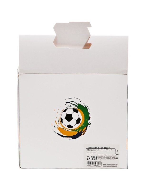 Набор маркеров-текстовыделителей 6 штук/ 6цветов Футбольные мячи