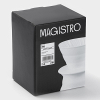 Пуровер-Кофейник "Глянец" 14,1х11,9х17,1, цвет белый