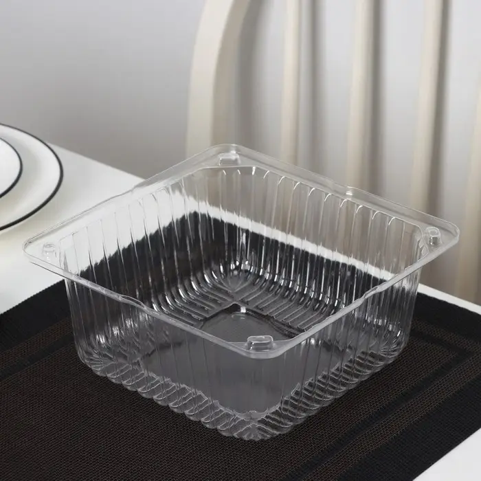 Крышка для тортницы пластиковая одноразовая ИП-43, 18,5&times;18,5&times;10,5 см, внутренний 16&times;16&times;10 см, 480 шт/уп