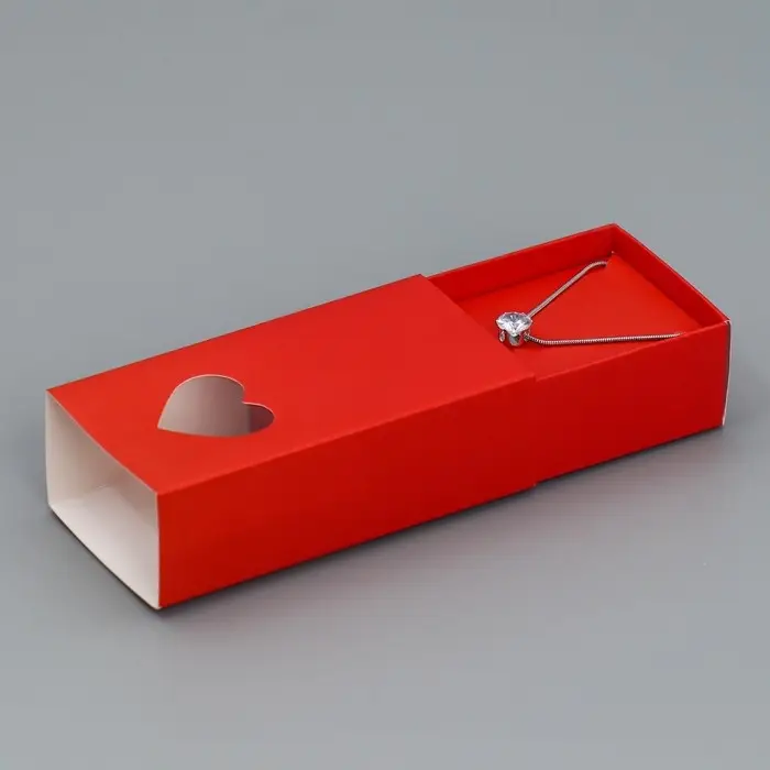 Коробка под бижутерию, упаковка, &laquo;Красная&raquo;, 10 х 5 х 3 см