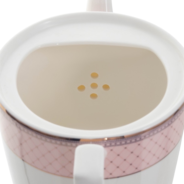 Чайный сервиз WY Paradaise, 20 предметов, чайник 1000 мл, 6 кружек 250 мл, 6 блюдец d=15,5 см, 6 тарелок пирожковых d=20,5 см, фарфор