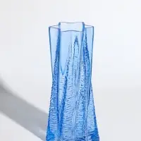 Ваза стекло настольная "Флоранс" 25х11х9 см, голубой