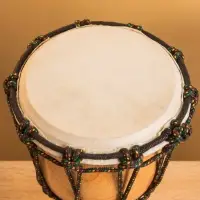 Сувенирный музыкальный инструмент "Барабан Джембе" махагон, 25 см