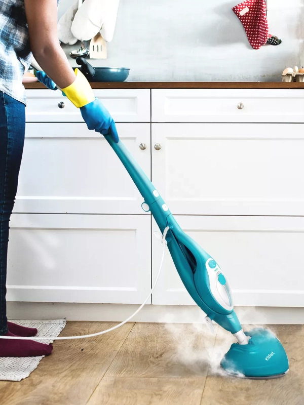 Паровая швабра с насадками для пола КТ-1081