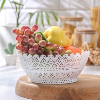 Ваза для хлеба и фруктов &laquo;Зефир. Принт&raquo;, d=20 см, цвет МИКС