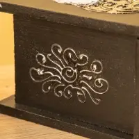 Шкатулка "Сердца" 18х12х8 см, МДФ