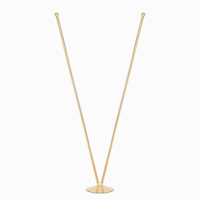 Флагшток напольный двойной 2 м, телескопический, платформа d-30 см