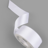 Лента атласная двухсторонняя №0029 38мм*25&plusmn;1м белый TR