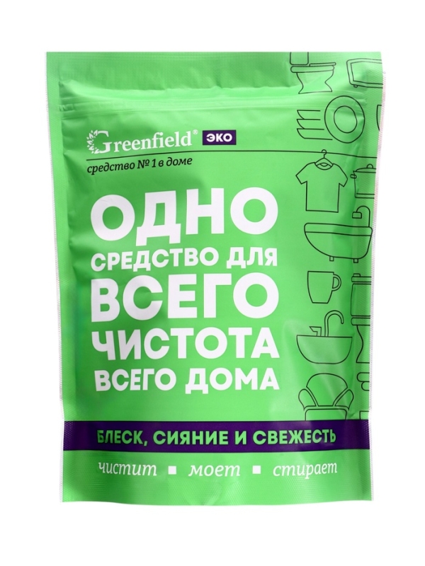 Greenfield ЭКО универсальный очиститель дой-пак 1 кг