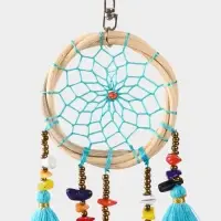 Брелок "Ловец снов" 17 см, цв. голубой