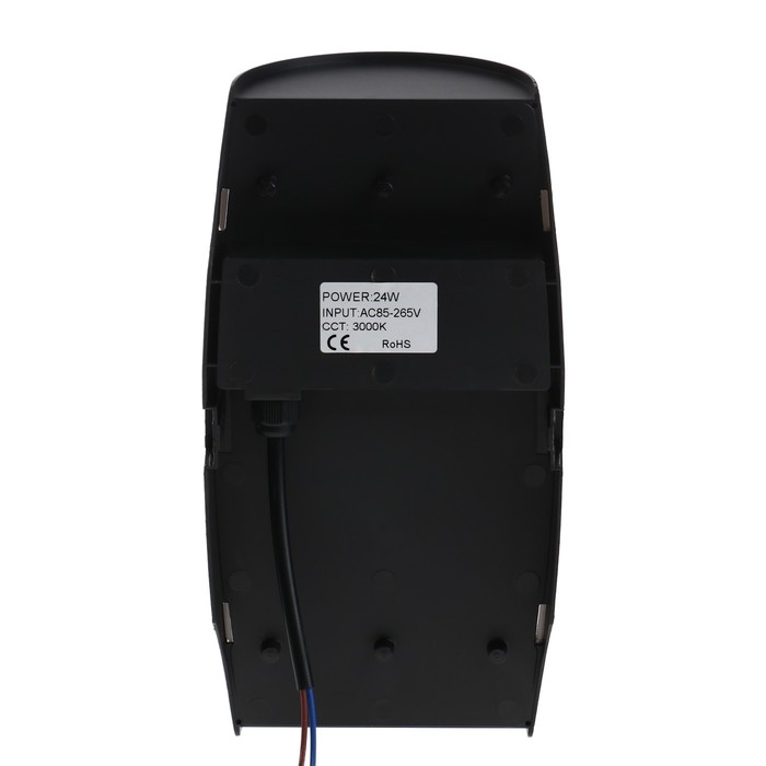 Светильник фасадный &laquo;Лайтвей&raquo;, FSD-077, 24 Вт, 3000K, IP65, 220 В, пластик, черный