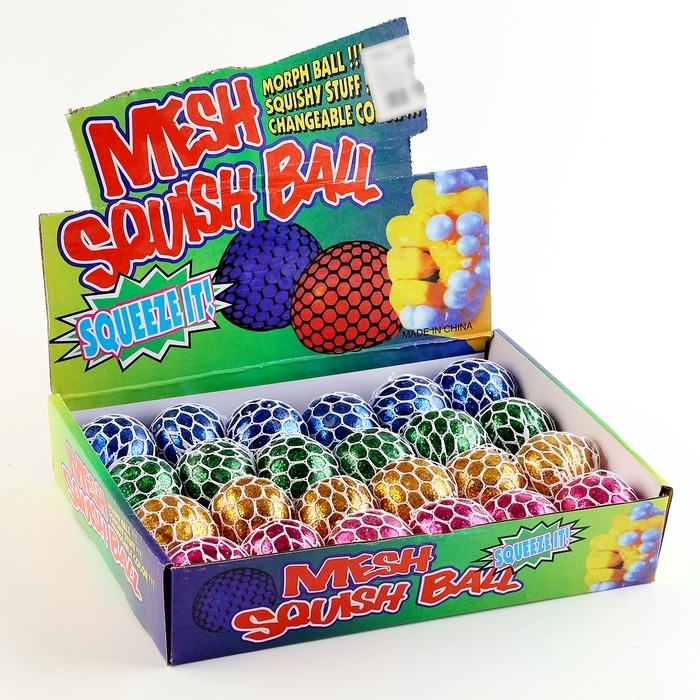 Антистресс игрушка - мялка &laquo;Блёстки&raquo;, цвета МИКС