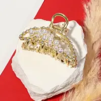 Краб для волос "Абриль" 6 см, золото