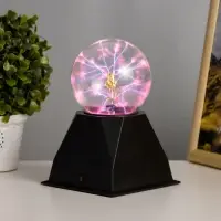 Плазменный шар "Роза золотая" 21х14х10 см RISALUX