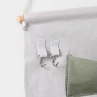 Органайзер подвесной с карманами Доляна Leaves, 7 отделения, 50&times;38 см, цвет зелёный