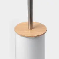 Ёршик для унитаза SAVANNA BAMBOO, 9.5&times;38 см, белый