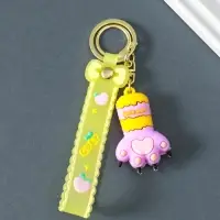 Брелок резина с карабином, ремешком "Лапка" 1,7х3,8х22,5 см