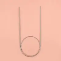 Спицы круговые, для вязания, с тефлоновым покрытием, с металлическим тросом, d=2 мм, 14/80 см