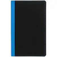 Ежедневник Nice Twice, недатированный, черный с голубым