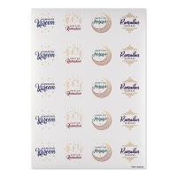 Наклейки для бизнеса и подарков &laquo;Рамадан&raquo;, 40 шт, 4 х 4 см