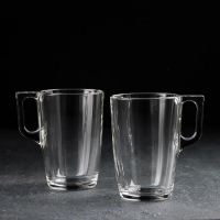 Набор стеклянных кружек &laquo;Время дегустаций. Капучино&raquo;, 400 мл, 2 шт