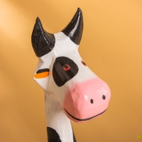 Сувенир "Коровка" дерево 10х7х30 см