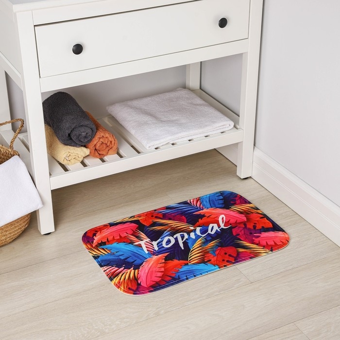 Коврик для ванной и тулета Доляна &laquo;Tropical&raquo;, 40&times;60 см