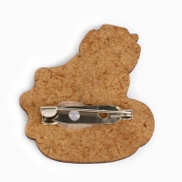 Значок новогодний &laquo;Змейка&raquo; 3,8 х 3,9 см