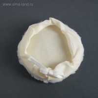 Насадка для полировки TORSO, искусственный мех с ободом на завязке, 125 мм