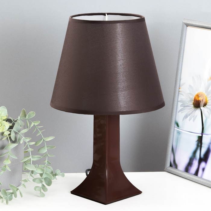 Лампа настольная 62104 1хЕ27 15Вт коричневый d=22 см, h=34,5 см RISALUX