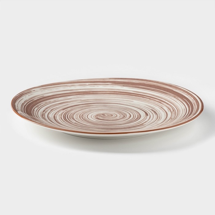 Тарелка керамическая обеденная &laquo;Искушение&raquo;, d=26,5 см, цвет розовый