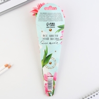 Ручка прикол шариковая синяя паста &laquo;Розовая гербера&raquo; подарочная на 8 марта