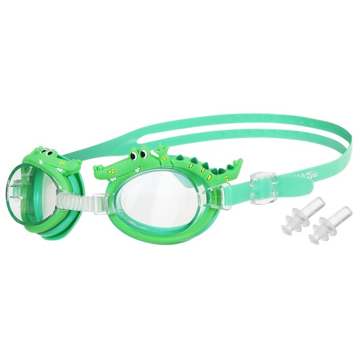 Очки для плавания детские &laquo;На волне&raquo; &laquo;Крокодил&raquo;, беруши