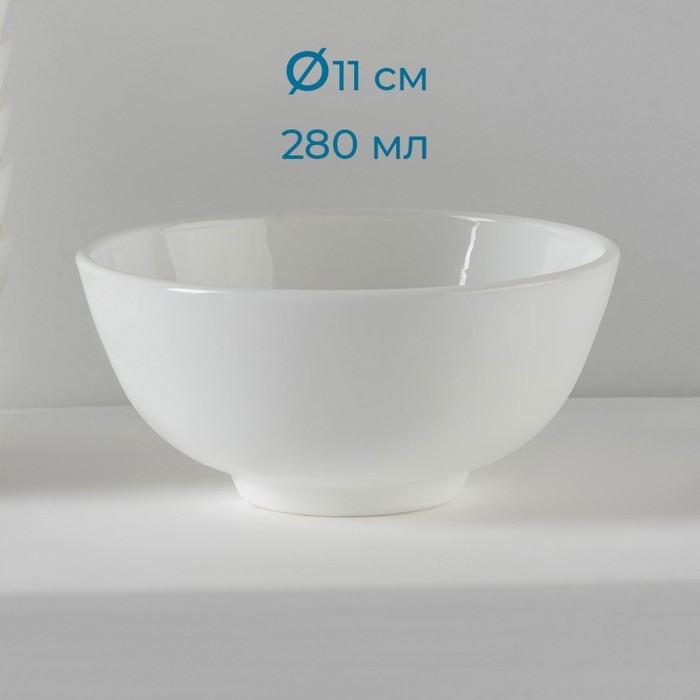 Набор салатников Доляна &laquo;Дива&raquo;, 7 предметов: 6 шт: d=11 см, 1 шт: d=20 см, стеклокерамика