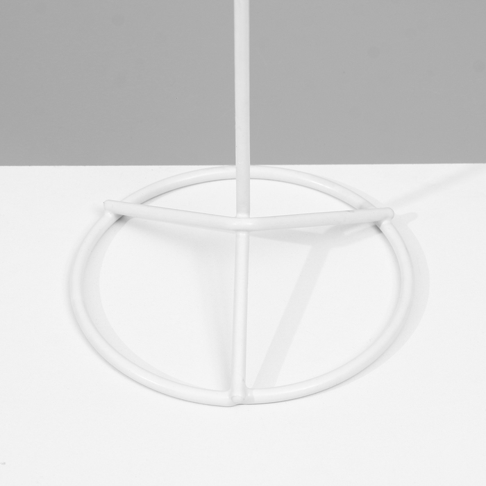 Вертушка, 2 яруса по 8 крючков, 21,5&times;21,5&times;41 см, цвет белый