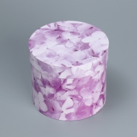 Набор шляпных коробок для цветов 4 в 1, упаковка подарочная, &laquo;Лаванда&raquo;, 14 х 13 см - 20 х 17,5 см