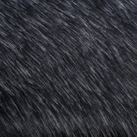 Лоскут для рукоделия, 50 &times; 50 см, мех длинноворсовый на трикотажной основе, цвет меланж тёмно-серый