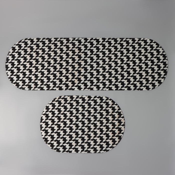 Коврики для дома SAVANNA &laquo;Лапка&raquo;, 2 шт: 40&times;120 см, 40&times;60 см