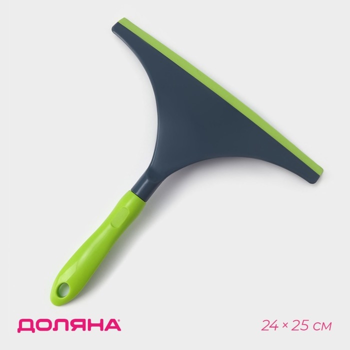 Водосгон Доляна Green day с анатомической ручкой, 25&times;24 см, цвет зелёный