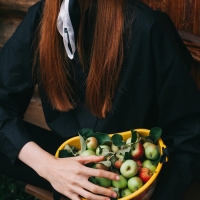 Ёмкость для сбора ягод, 3 л, &laquo;Яблочки&raquo;, жёлтая