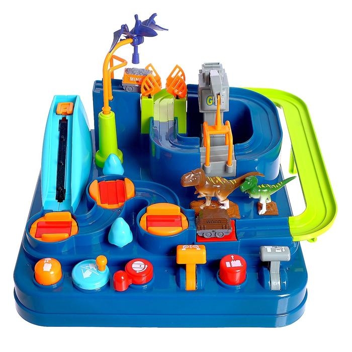 Настольная игра-лабиринт &laquo;Приключения динозавров&raquo;, 2 машинки