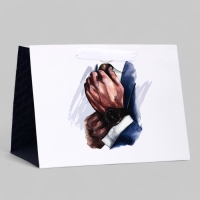 Пакет подарочный ламинированный с широким дном,"Style", 25 &times; 19 &times; 18 см