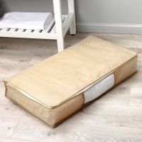 Кофр для хранения вещей Доляна Points, ПВХ окно, 80&times;45&times;15 см, цвет бежевый