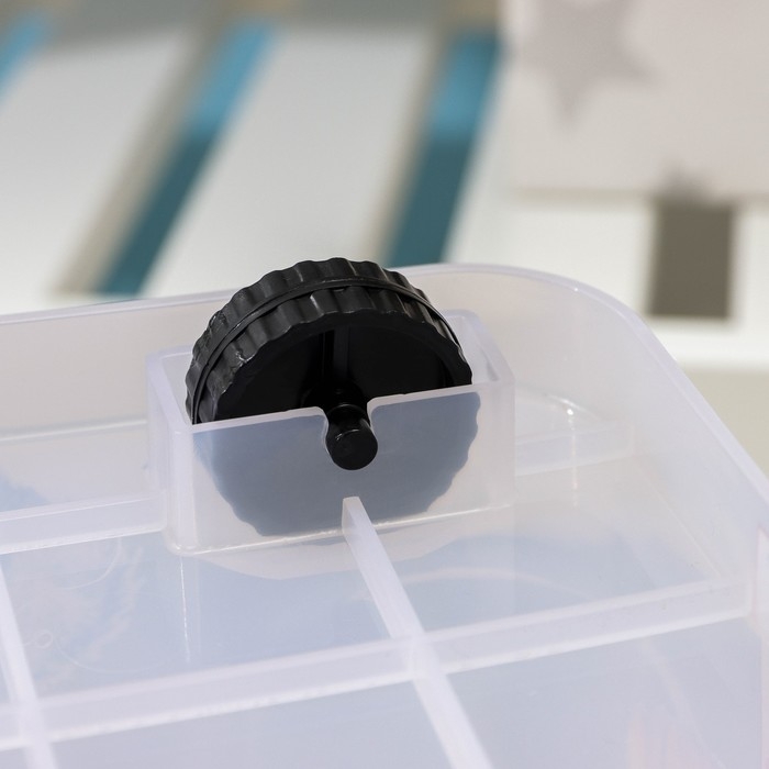 Контейнер для хранения &laquo;Мишка и котёнок&raquo;, 35 л, 50,5&times;31,5&times;28 см, на колёсиках, прозрачный