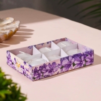 Набор плавающих свечей "Овал", 6 штук, перламутровая, 4&times;2см